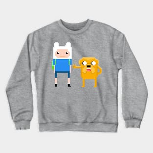 Pixel time with Finn and Jake! Crewneck Sweatshirt